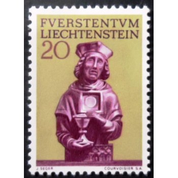 Selo postal de Liechtenstein de 1966 St Florian