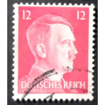 Selo da Alemanha Reich de 1941 Adolf Hitler 12 U