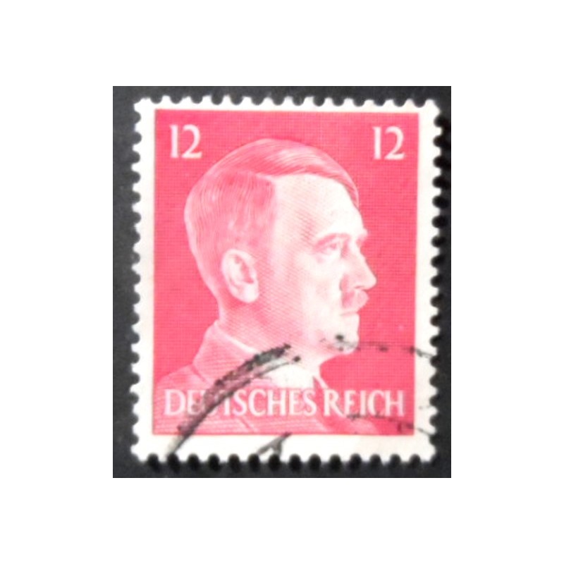 Selo da Alemanha Reich de 1941 Adolf Hitler 12 U