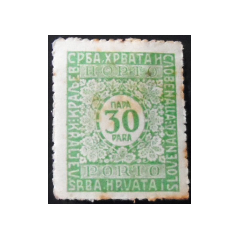 Selo postal da Eslovênia de 1923 Postage due stamps 30