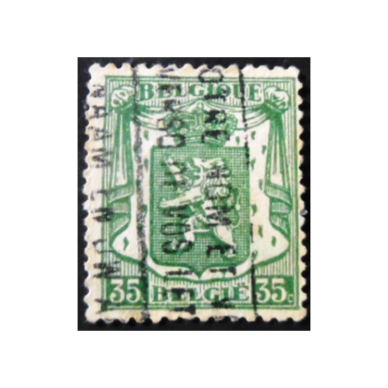 Imagem similar à do selo postal da Bélgica de 1936 Small Coat of Arms 35