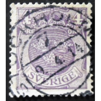 Selo postal da Suécia de 1911 Small Coat of Arms 4