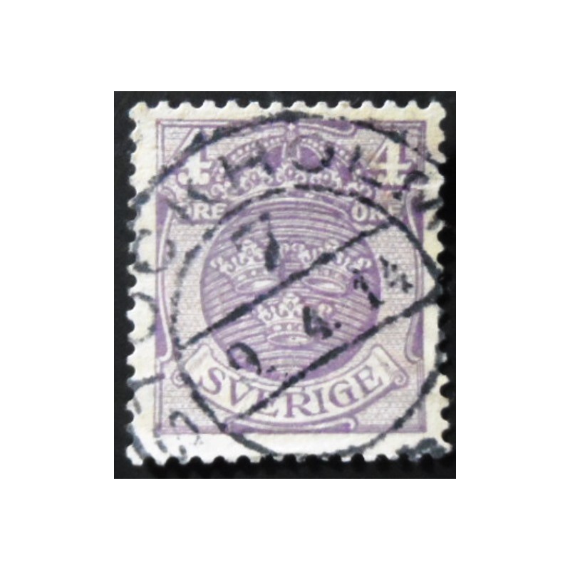 Selo postal da Suécia de 1911 Small Coat of Arms 4