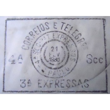 Envelope circulado em 1938 Araraquara x São Paulo