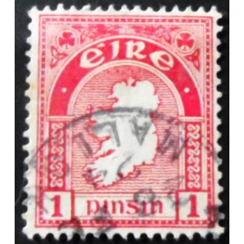 Imagem similar à do Selo postal da Irlanda de 1923 Map 1