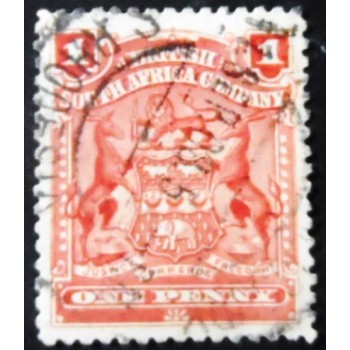 Selo postal da África do Sul Britânica de 1898 - Coat of Arms 1