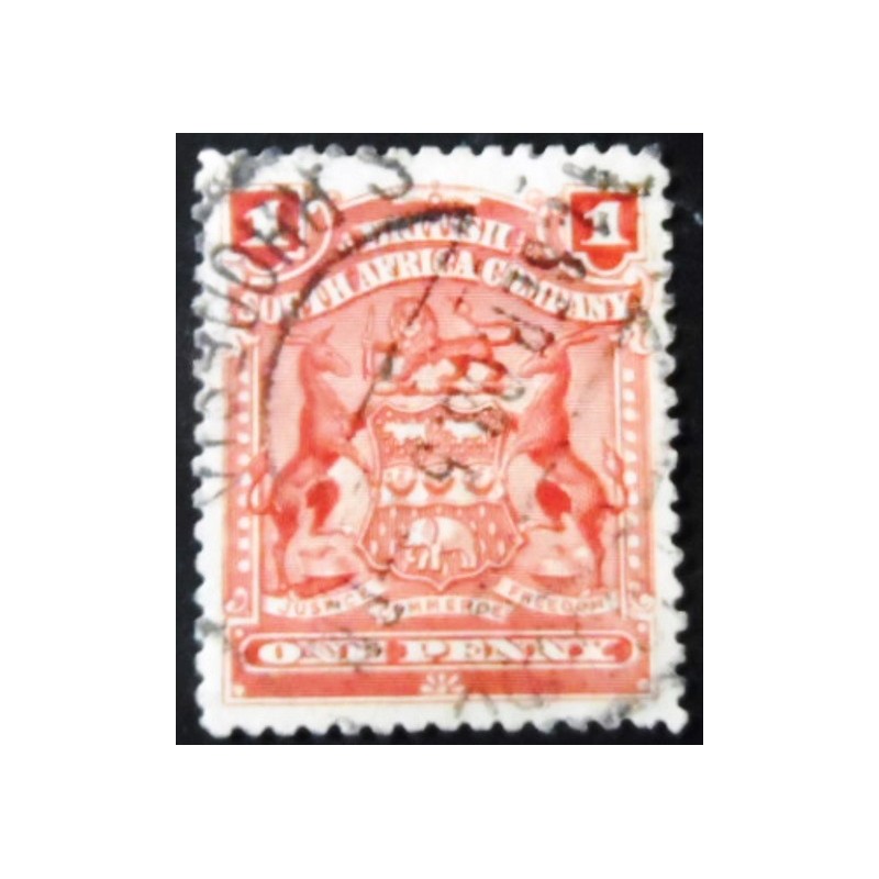 Selo postal da África do Sul Britânica de 1898 - Coat of Arms 1