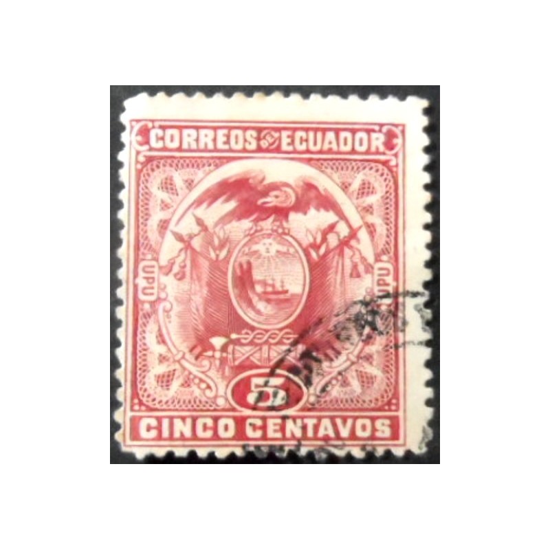 Selo postal do Equador de 1897 Coat of Arms 5