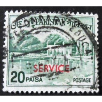 Selo postal do Paquistão de 1970 Shalimar Gardens 20 D