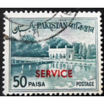 Selo postal do Paquistão de 1962 Shalimar Gardens 50 D