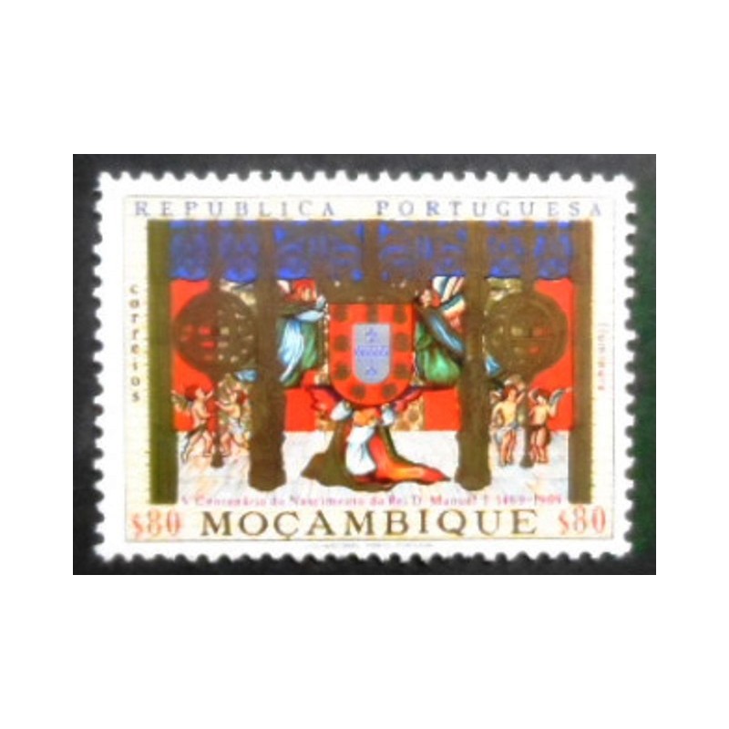 Selo postal de Moçambique de 1969 Miniatures Royal Coat Of Arms