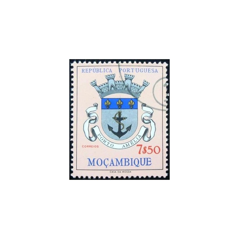 Selo postal de Moçambique de 1961 Vila Porto Amelia NCC