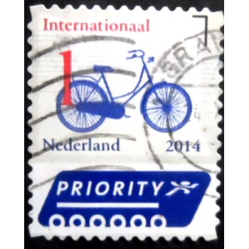 Selo postal da Holanda de 2014 Bike