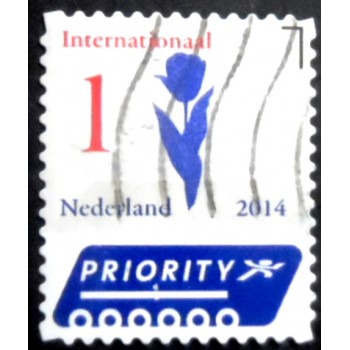 Selo postal da Holanda de 2014 Tulip