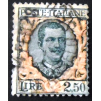 Imagem similar à do selo postal da Itália de 1926 King Vittorio Emanuele III 2,50