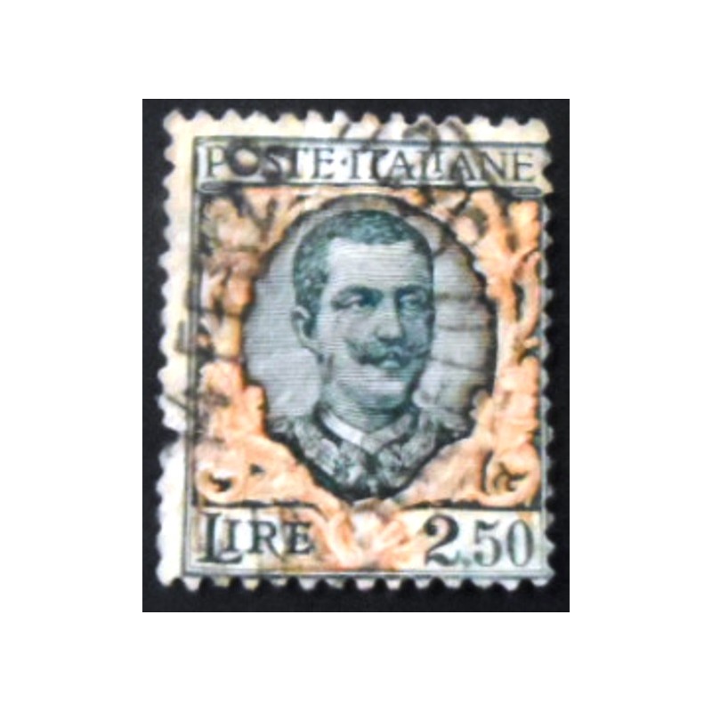 Imagem similar à do selo postal da Itália de 1926 King Vittorio Emanuele III 2,50