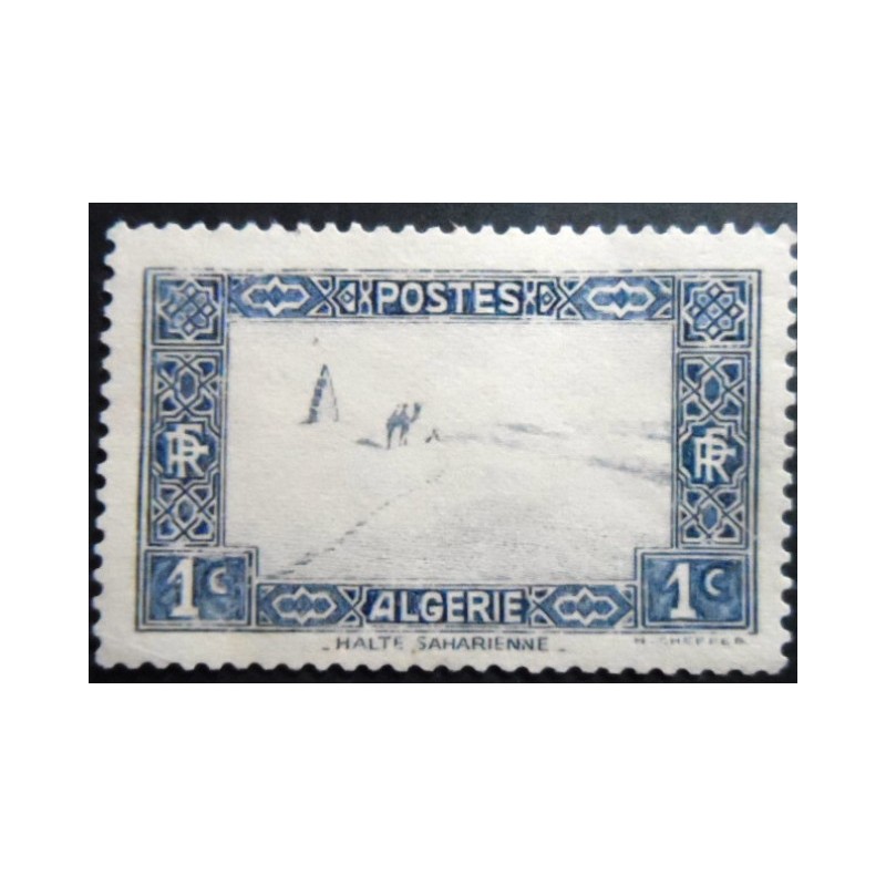 Selo postal da Algéria de 1936 - Sahara Desert N