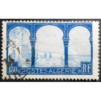 Imagem similar à do selo postal da Argélia de 1927 Bay of Algiers 1,50