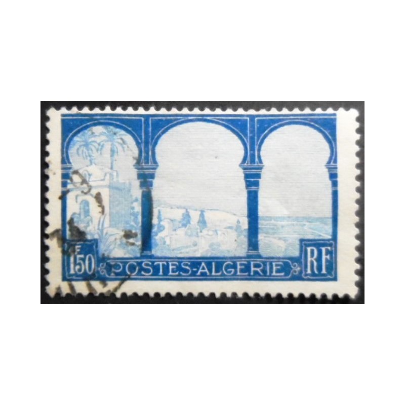 Imagem similar à do selo postal da Argélia de 1927 Bay of Algiers 1,50