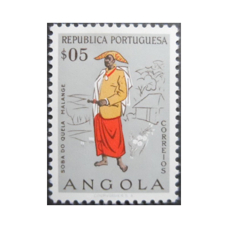 Selo postal de  Angola 1957 Chief of Quela 401 M