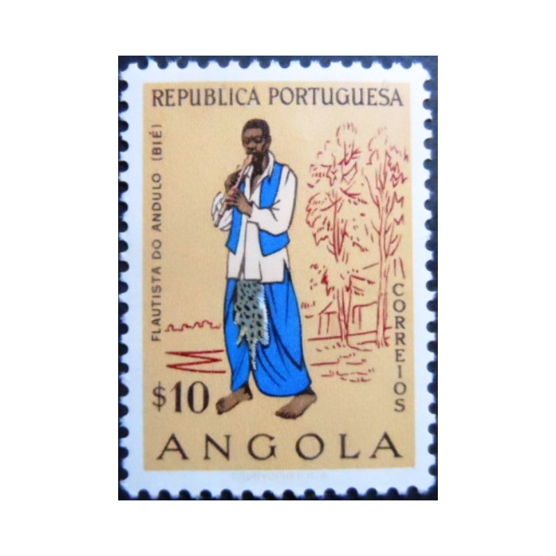 Selo postal de Angola de 1957 Piper from Andulo