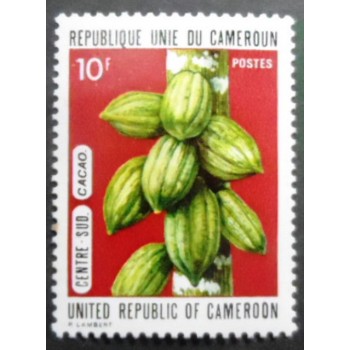 Selo postal de Camarões de 1973 Cacao