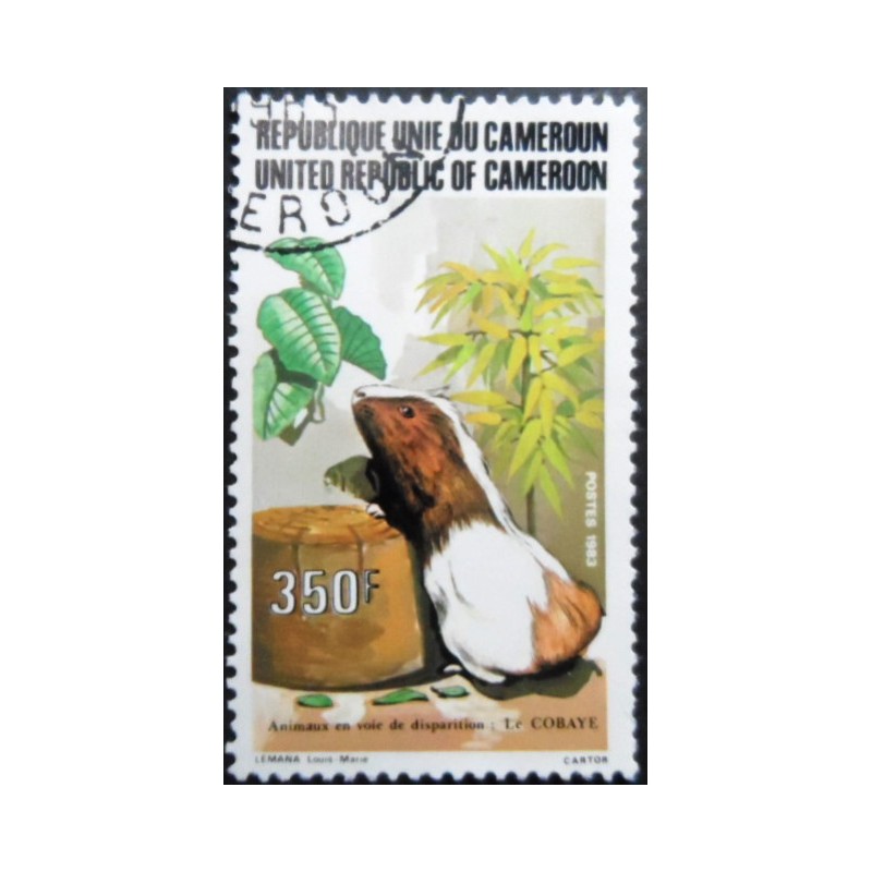 Selo postal de Camarões de 1983 Guinea Pig MCC