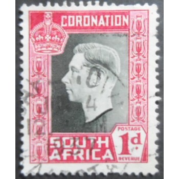 Selo postal da África do Sul de 1937 Coronation of King George VI 1 South