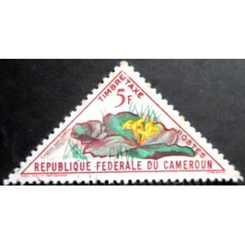 Selo postal de Camarões de 1963 Costus spectabilis