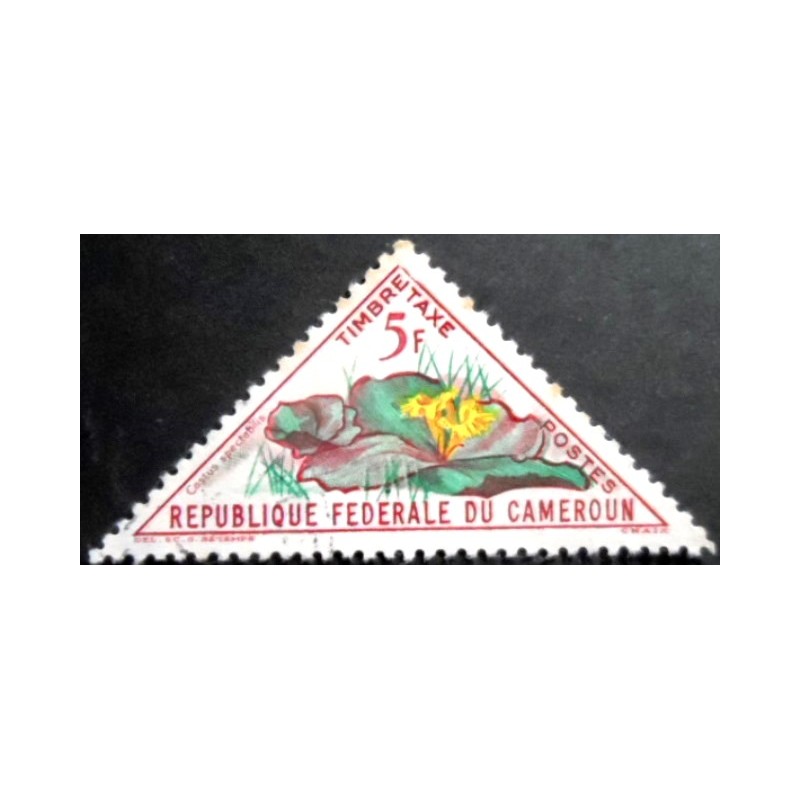 Selo postal de Camarões de 1963 Costus spectabilis