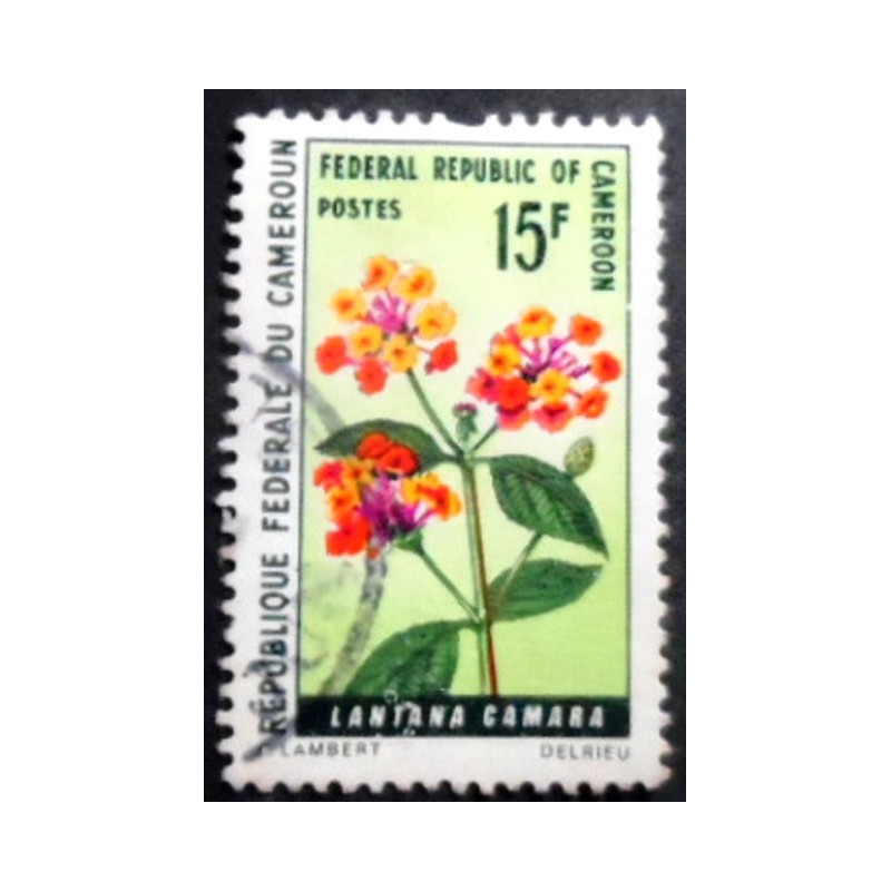 Selo postal de Camarões de 1970 - Red Sage