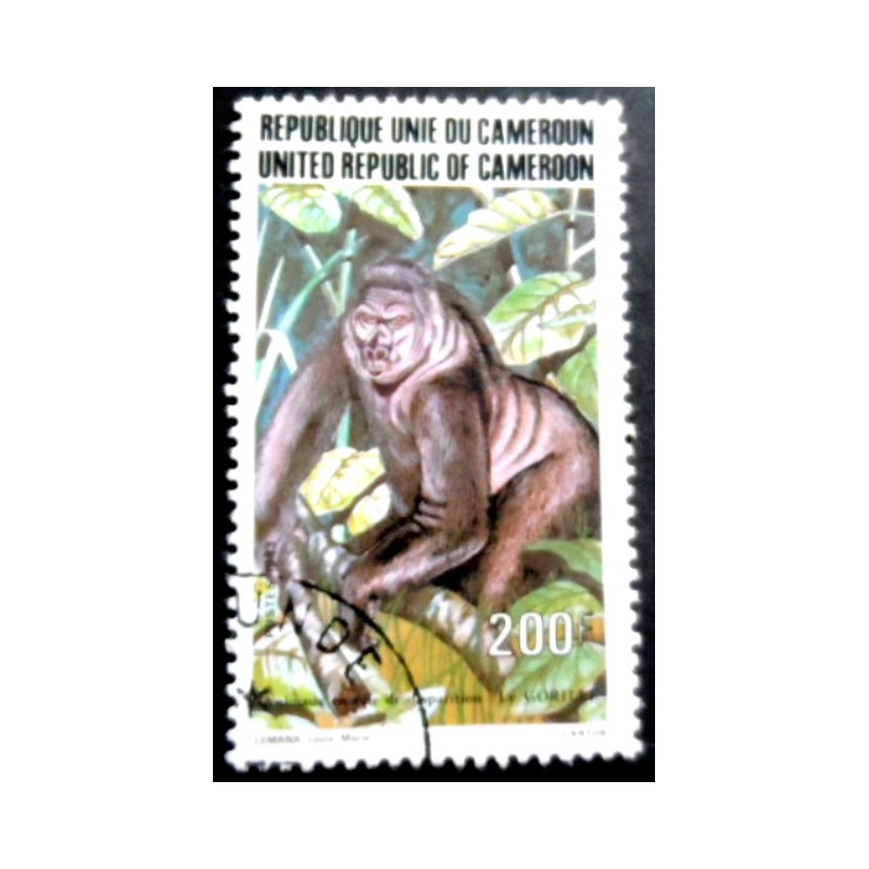 Selo postal de Camarões de 1983 Gorilla MCC