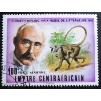 Selo postal da Rep. Centro Africana de 1977 The Jungle Book by Rudyard Kipling