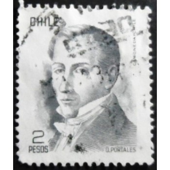 Selo postal do Chile de 1977 Diego Portales 2