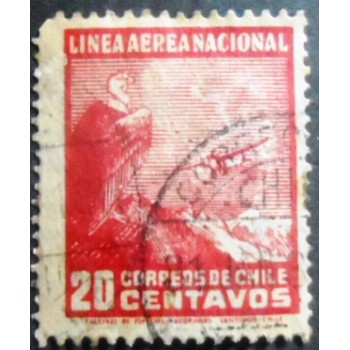 Selo postal do Chile de 1935 Andean Condor
