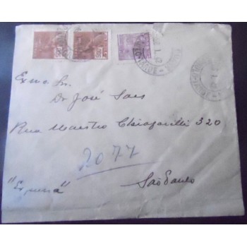 Imagem do Envelope circulado em 1942 Araraquara x São Paulo 46