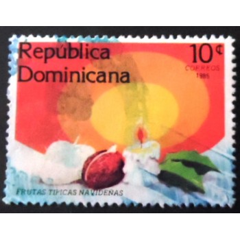 Selo postal da República Dominicana de 1985 Christmas 1985