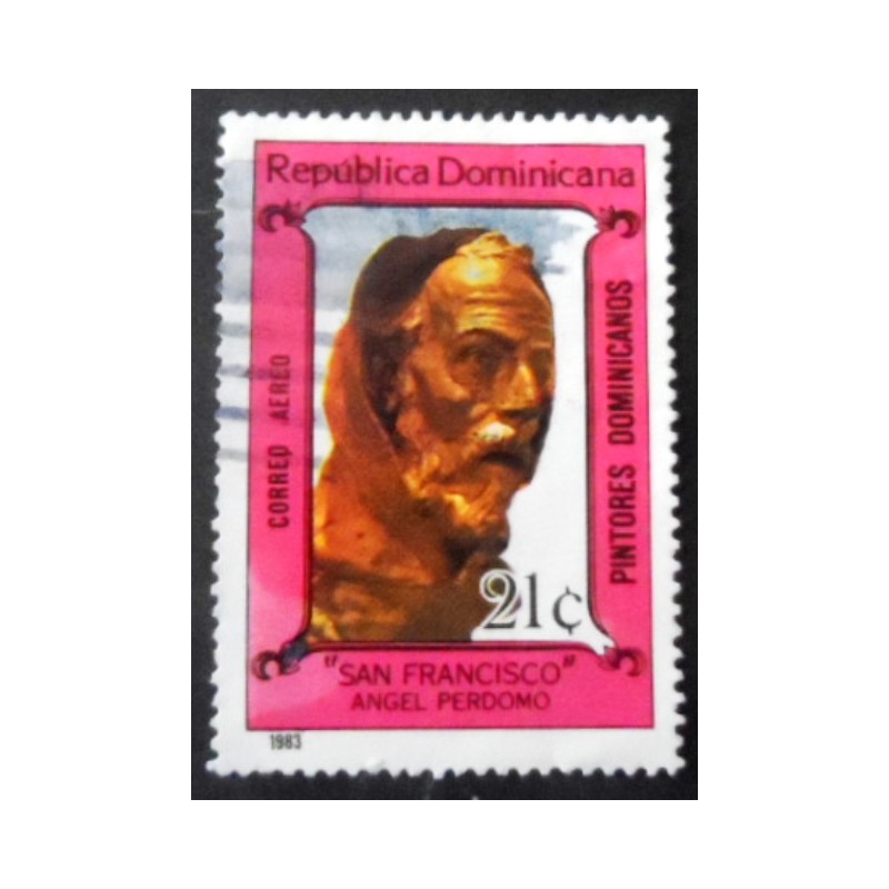 Selo postal da Rep Dominicana de 1983 Sculpture by Angel Perdomo