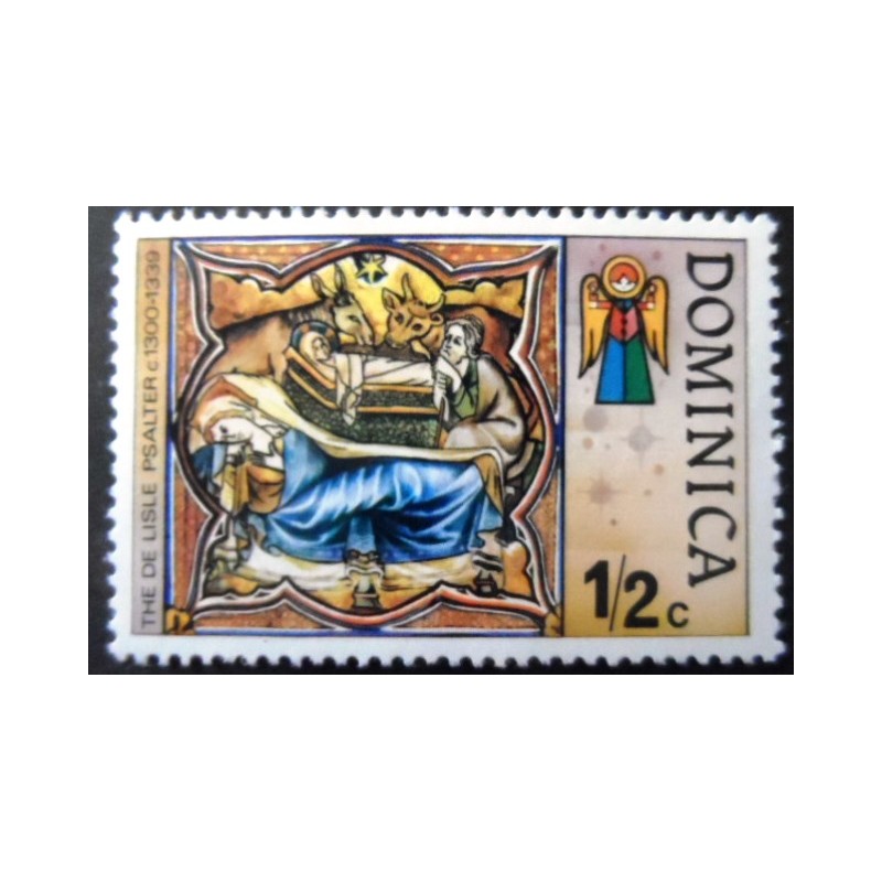 Selo postal de Dominica de 1977 Nativity