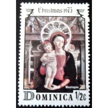 Selo postal da Dominica de 1975 Virgin and child M