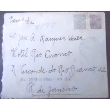 Imagem do Envelope circulado em 1943 entre Araraquara x Rio de Janeiro 45