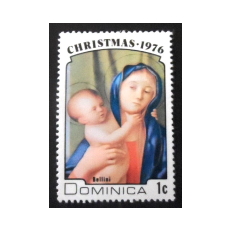 Selo postal Dominica 1976 Virgin and child 1