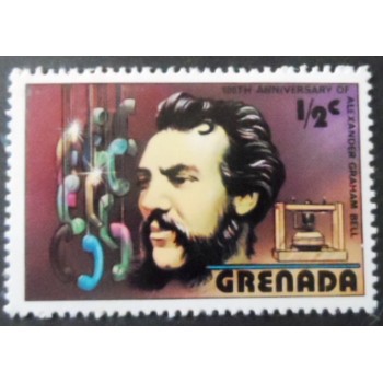 Selo postal de Grenada de 1976 - Alexander Graham Bell M