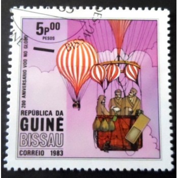 Selo postal da Guiné Bissau de 1983 Balloon 5 MCC