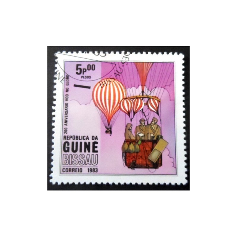 Selo postal da Guiné Bissau de 1983 Balloon 5 MCC