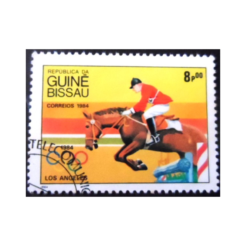 Selo postal da Guiné Bissau de 1984 Show Jumping MCC