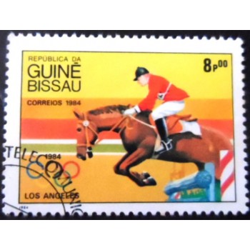 Selo postal da Guiné Bissau de 1984 Show Jumping NCC