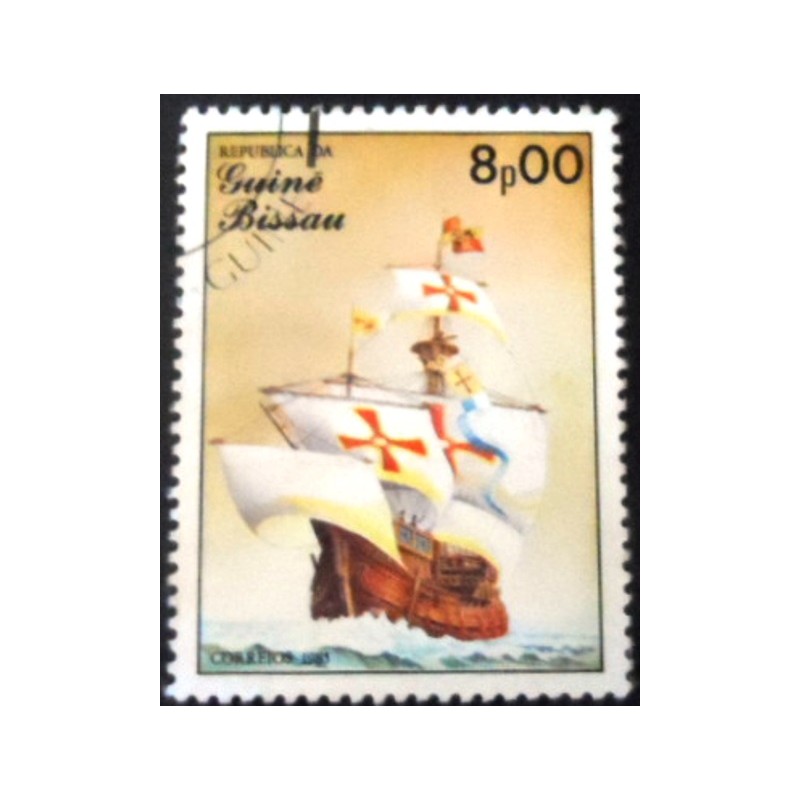 Selo postal da Guiné Bissau de 1985 Santa Maria