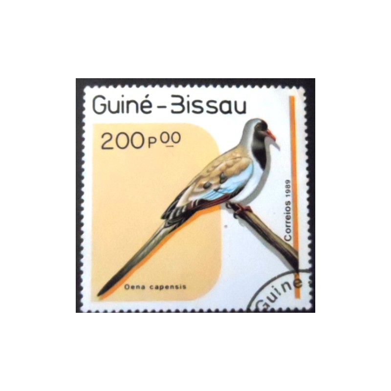 Selo postal da Guiné Bissau de 1989 Namaqua Dove