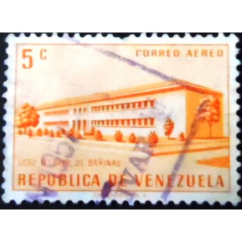 Selo postal da Venezuela de 1957 O'Leary School Barinas